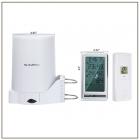 Langaton digitaalinen sademittari sisäulkolämpötilalla, itsetyhjentävä sadekeräin tarkalla lämpömittarilla, sääasema suurella näytöllä, sadehälytykset