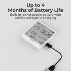 Lämpötila ja kosteus Monitor 4.3in näyttö 4 kuukautta Akun käyttöikä sisä- ja ulkona KentFaith