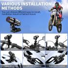 Videocamera per casco da moto per bici, Videocamera per azione HD 1080P, Videocamera DV per motocicli, Videoregistratore per auto per bici impermeabile, Videocamera DVR per mini sport per la natura selvaggia all'aperto