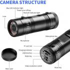 Videocamera per casco da moto per bici, Videocamera per azione HD 1080P, Videocamera DV per motocicli, Videoregistratore per auto per bici impermeabile, Videocamera DVR per mini sport per la natura selvaggia all'aperto