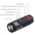 S20+ 2K 30 fps polkupyörän moottoripyörän toimintakamera 170°A+ korkearesoluutioinen laajakulmalinssi 10 m vedenpitävä ulkokenttä/vuoristovalokuvaus musta