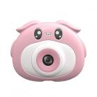 AD-G23H Fotocamera per bambini Autofocus 1080P Custodia antiurto in plastica morbida atossica rosa