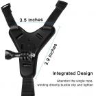 Motorcykelhjälm Hakrem kompatibel med GoPro AKASO Action Camera för VLOG/POV-skyttetillbehör