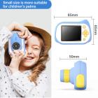 Lasten elektronimikroskooppikamera kaksi-yhdessä, 15 miljoonaa pikseliä, 0-200-kertainen suurennus, 2 tuuman silmiensuojanäyttö, lasten makrokamera DV-videotoiminnolla, sopii lasten ulkohavaintoon ja valokuvaukseen sininen