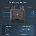 Misuratore notturno per cuffie binoculari NV8160, display da 2,7 pollici, zoom digitale 8x, regolazione IR a 7 velocità, adatto per la caccia, monitoraggio della fauna selvatica, esplorazione della natura selvaggia al 100% di oscurità