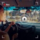 Gravador de carro inteligente, 1080P Full HD, Gravador de carro inteligente, Sony IMX307, Sensor G integrado, WDR, Monitoramento poderoso de visão noturna 24H (com cabo de conexão de baixa tensão)