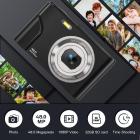 48 MP autofokus børnekamera med 32 GB kort 1080P videokamera med 16x zoom Kompakt bærbart kompakt kamera Børn Jul Fødselsdagsgave Børn Teenagere Piger Drenge (sort)