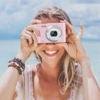 48 MP autofokus børnekamera med 32 GB kort 1080P videokamera med 16x zoom Kompakt bærbart kompakt kamera Børn Jul Fødselsdagsgave Børn Teenagere Piger Drenge (Pink)