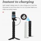 6000 mAh Power Bank Grip Tukee Sony RX100 VII Canon G7X Mark III Compact -digitaalikameraa, GoPro 10 9 8 -toimintakameraa, DJI OSMO -taskua ja iPhone 13 Samsung Google OnePlus -älypuhelinta, musta