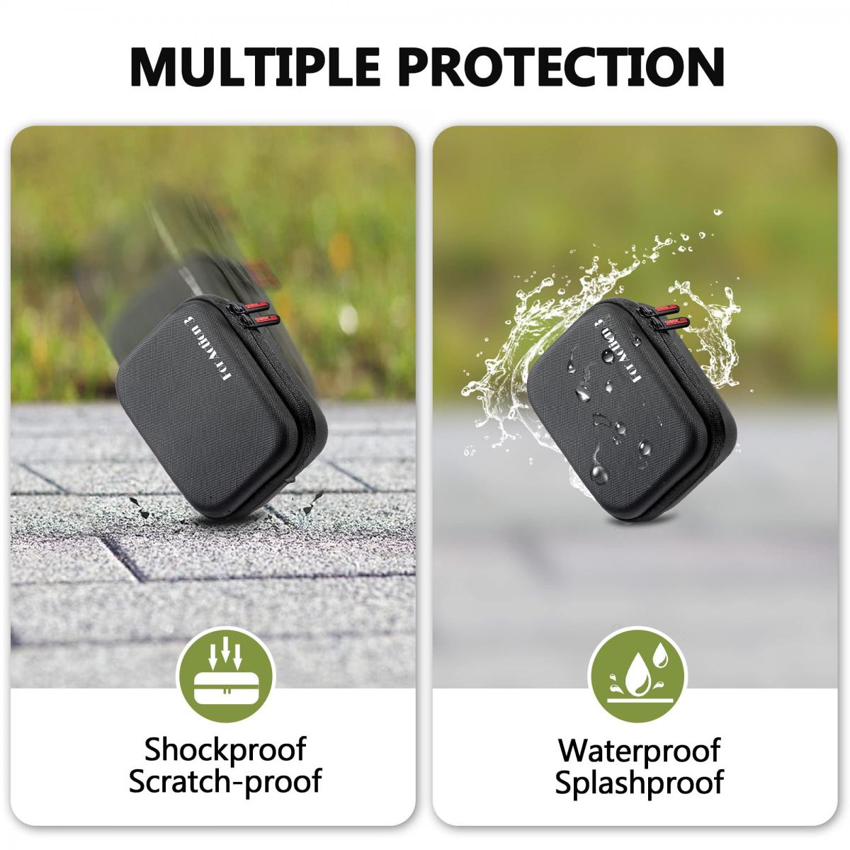 Osmo action 3 reseväska med hårt skal DJI action 3 kameraorganisator svart