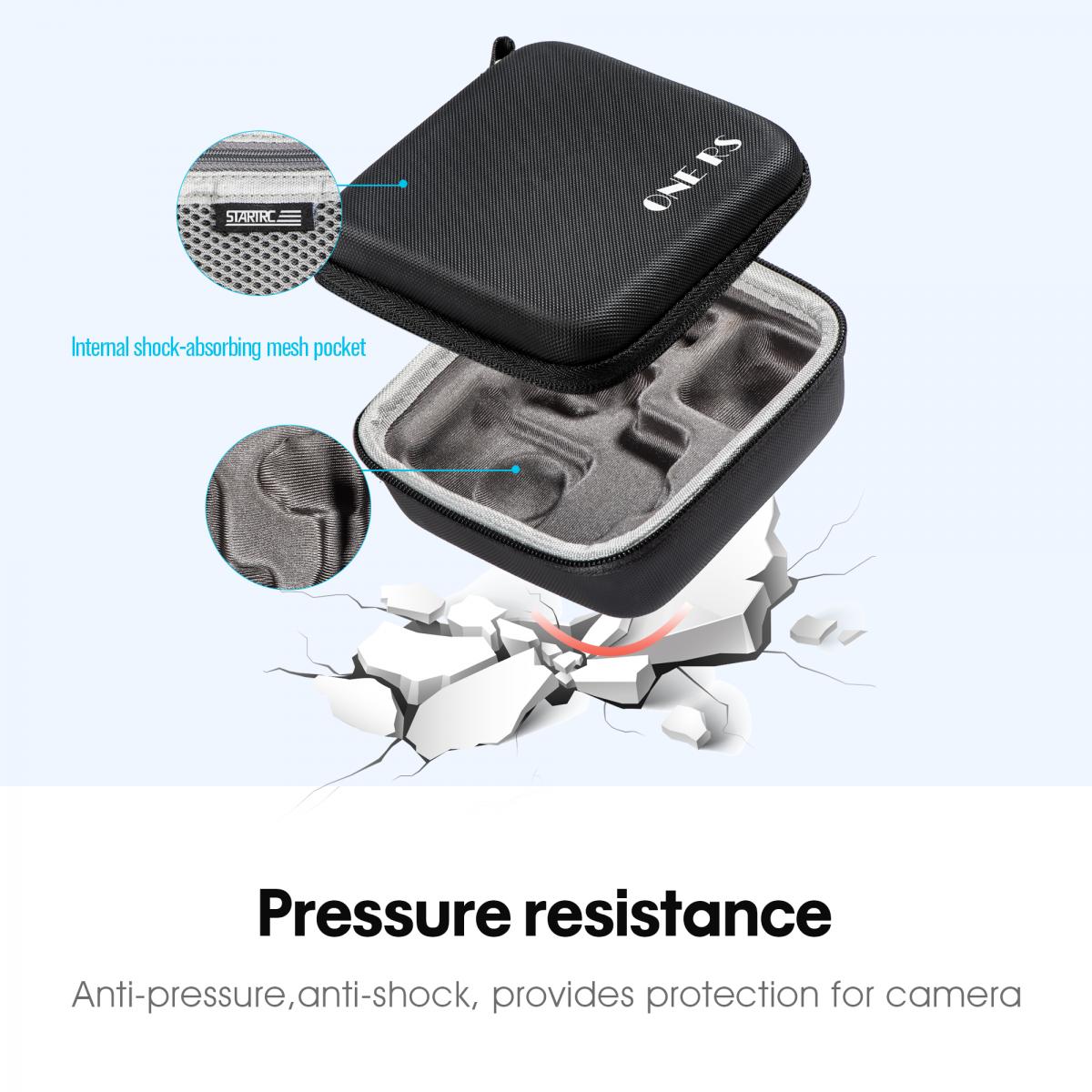 GoPro Handy Case for Hero 11/10/9/8, Hero7 Black, 6, 5, 4, 3+, 3, Hero (2018) Karabiinipussi toimintakameralle ja GoPro-tarvikkeille