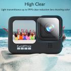 9H Hardness GoPro Hero 11 10 9 musta, ultrakirkas karkaistu lasi näytönsuoja + karkaistu lasi linssin suoja + karkaistu lasi edessä oleva LCD-näyttökalvo GoPro Hero 9 10 11 -toimintakameralle