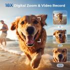 4K Videokamera Profesjonell 60FPS for Filmproduksjon, Film & Fotografering, Videokamera med 18X Zoom, Digitalkamera for Videoopptak, 4-tommers Flip Touchskjerm, Lette Stativer, 64GB, Kentfaith