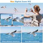 كاميرا رقمية ، FHD كاميرا تصوير الأطفال ، 4K 44MP المدمجة للدمى الكاميرا للأطفال والمراهقين والمبتدئين ، مع 32GB بطاقة الذاكرة الرقمية المؤمنة ، 16X التكبير الرقمي ، 2 بطاريات قابلة للشحن الأبيض