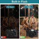 Digitaalinen kamera valokuvaukseen 4K 56MP Vlogging kamera YouTube 16X digitaalinen zoom, 32 Gt TF kortti