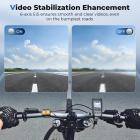 4K Cykelkamera med 2" Skærm, 1000LM Lys, IP67 & WiFi Forbindelse