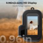 Mini digitalkamera 1080P nøglering kamera 0,96" Display Support Maks. 128G