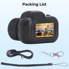Mini digitalkamera 1080P nøglering kamera 0,96" Display Support Maks. 128G