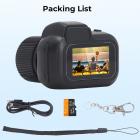 Minidigikamera 1080P avaimenperäkamera 0,96 tuuman näyttötuki Max. 128G