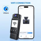Mini Body Camera Video Audio Recorder WiFi Käytettävä Bodycam 180 ° objektiivi