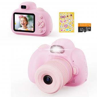 Fotocamera digitale per bambini con doppia fotocamera 48MP messa a fuoco automatica per 3-12 anni bambini