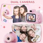 Детская цифровая камера с двойной 48 - МП камерой, автоматическая фокусировка для детей от 3 до 12 лет
