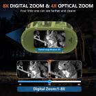 Occhiali di visione notturna a infrarossi per bambini 2.5K Video 48MP Foto 6.1cm Grande display