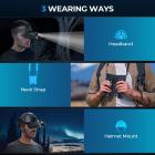 Infrapuna Night Vision lasit kypärä 4K 8X digitaalinen zoom taskulamppu 32GB