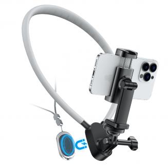 Supporto del telefono del collo stabile per POV e Vlog Flessibile Multi Angolo Adatto Action Cam e Telefoni