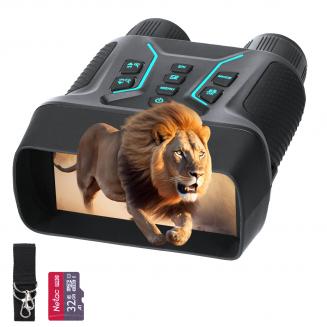 4K Night Vision Goggles med 4,5" Store Display Bakgrunnsbelyste knapper 1312FT #