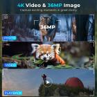 4K-natsynsbriller med 4,5 tommer stor skærm og baggrundsbelyst knapper 1312FT/400M Kentfaith