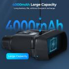 4K-natsynsbriller med 4,5 tommer stor skærm og baggrundsbelyst knapper 1312FT/400M Kentfaith