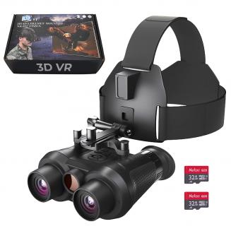 3D VR Night Vision kikkerter med infrarødt hoved monteret 6X Zoom KentFaith