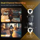 CarPlay til motorcykel Android Auto Dash Cam Front og Bag GPS Navigation