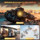 CarPlay til motorcykel Android Auto Dash Cam Front og Bag GPS Navigation