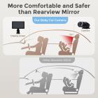 7in Display Baby Bil Kamera med 2K HD Kamera Night Vision 3X Zoom