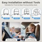 7in Display Baby Bil Kamera med 2K HD Kamera Night Vision 3X Zoom