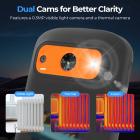 Taskukamera näkyvällä valolla 256 * 192 IR pikselin 25Hz virkistystaajuudella WiFi-yhteys