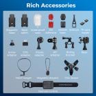 30 m vedenpitävä toimintakamera 4K irrotettavalla kahvalla kahdella näytöllä 7H akkukäyttöikä 170° FOV