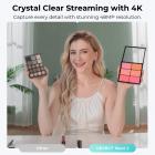 OBSBOT 4K 60 FPS Webcam til PC med 1/2" sensor AI framing & autofokus dobbelt mikrofon skønhedstilstand