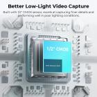 OBSBOT 4K 60 FPS Webcam til PC med 1/2" sensor AI framing & autofokus dobbelt mikrofon skønhedstilstand