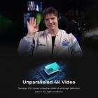 OBSBOT Tiny 2 Webcam 4K Voice Control PTZ, AI Tracking Multi-Mode & Auto Focus, Webkamera med 1/1,5" Sensor, Gesture Control, 60 FPS, HDR Lyskorrektur, Webcam til PC, Streaming, Møde