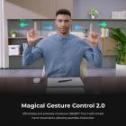 OBSBOT Tiny 2 Webcam 4K Voice Control PTZ, AI Tracking Multi-Mode & Auto Focus, Webkamera med 1/1,5" Sensor, Gesture Control, 60 FPS, HDR Lyskorrektur, Webcam til PC, Streaming, Møde