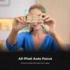 OBSBOT Tiny 2 Webcam 4K Voice Control PTZ, AI Tracking Multi-Mode & Auto Focus, Webkamera med 1/1,5" Sensor, Gesture Control, 60 FPS, HDR Lyskorrektur, Webcam til PC, Streaming, Møde