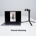 OBSBOT Tiny 2 Webcam 4K Voice Control PTZ, AI Tracking Multi-Mode & Auto Focus, Webkamera med 1/1,5" Sensor, Gesture Control, 60 FPS, HDR Lyskorrektur, Webcam til PC, Streaming, Møde