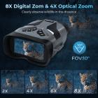 4K Night Vision kikkerter med forstørret 7" skærmbaggrundsbelyste knapper 32G kort KentFaith