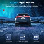 4K Dash Cam передняя и задняя с WiFi 170 ° широкоугольный G-Senosr KentFaith
