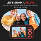 4K digitalkamera for barn med doble 48 MP kameraer, 10X zoomring, autofokus, for 3-12 år yngre