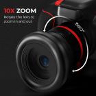 4K digitalkamera for barn med doble 48 MP kameraer, 10X zoomring, autofokus, for 3-12 år yngre