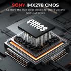 4K digitalkamera for barn med doble 48 MP kameraer, 10X zoomring, autofokus, for 3-12 år yngre